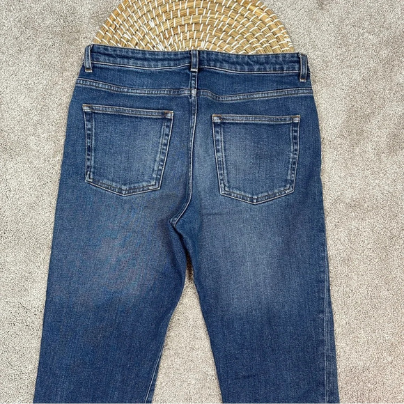Acne Studios Row Str Vintage Jeans Stretch Mide-Rise Ankle Crop Straight 27/32 - Picture 5 of 13